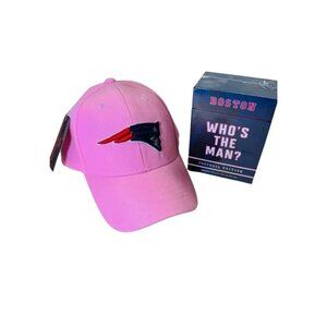Boston Football Trivia Game & New England Patriots Pink Hat NEW